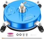 14" Pressure Washer Surface Cleaner With Wheels - Coated Blue Stainless Steel. Fixed Price $101.81.