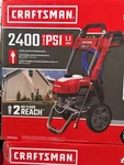 Craftsman Electric Pressure Washer, Cold Water, 2400-PSI, 1.1-GPM, Corded. Fixed Price $300.00.