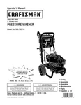 Owners Manual & Parts List Craftsman 3,000 Psi Pressure Washer -model 580.752210. Fixed Price $19.95.