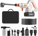 Cordless 1200 Psi Portable Washer With Battery, Hose & Adjustable Settings. Fixed Price $143.99.