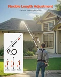 18FT Telescoping Pressure Washer Wand, 4000 Psi, Gutter Cleaner Kit. Fixed Price $124.99.