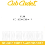 Cub Cadet 12000-Z8B-417 Cylinder N5B GCV160LA0 Engine. Fixed Price $233.22.