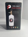 Tool Daily Foam Cannon With 1/4 Inch Quick Connector, Liter, 5 Spray Nozzles. Fixed Price $14.99.