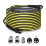 Flexible Pressure Washer Hose 50FT, 1/4'' Kink Resistant 3600 Psi Power Washe.... Fixed Price $52.39.