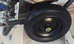 Honda Pressure Washer Tune Up Two 13" Flat Free Solid Tires / Wheels Pump Guard. Fixed Price $99.00.