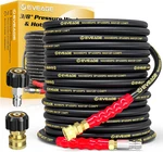 3/8" Pressure Washer Hose 50FT, 4800PSI Industry Grade Steel Wire Braided & Synt. Fixed Price $93.78.