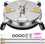 New Eveage 4000PSI Pressure Washer Surface Cleaner, 15" Stainless Steel Housing. Fixed Price $225.00.