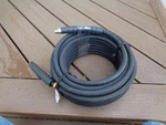 High Quality 3/8" X 75' Pressure Washer Hose - 4100 Psi Wire Braided. Fixed Price $99.99.