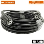 25FT. 5800 Psi High Pressure Washer Hose - M22 14MM Connector Replacement. Fixed Price $19.99.