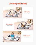 Vevor Baby Play Gym Mat, Tummy Time With 6 Sensory Toys, Activity. Fixed Price $50.64.