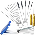 Motfittings Carburetor Cleaning Kit, 13 Wires + 10 Needles 5 Brushes 1.... Fixed Price $12.99.