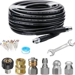 West Bay Sewer Jetter Kit 25 Ft For Pressure Washer 5800 Psi Drain Cleaner Hose. Fixed Price $38.54.