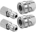 Hotop 2 Sets Npt 3/8 Inch Pressure Washer Quick Connector Kit Stainless Steel. Fixed Price $19.26.