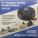 New 14'' Pressure Washer Surface Cleaner 3300 Psi 59382. Fixed Price $49.00.