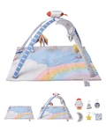Vevor Baby Play Gym Mat Tummy Time Activity With 6 Sensory Toys X35.0". Fixed Price $38.90.
