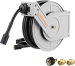 Giraffe Tools Retractable Power Pressure Washers Hose Reel Wall Mounted 60/65FT. Fixed Price $134.99.