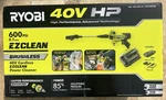 Ryobi RY124052K 40V Hp Ez 600PSI Power Cleaner Kit 2AH Battery & Charger. Fixed Price $154.67.