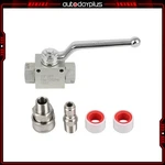 Stainless Steel High Pressure Washer Ball Valve Kit For Power Hose 3/8". Fixed Price $35.14.