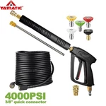 Yamatic Car Cleaning Gun 4000 Psi & 50 Ft Pressure Washer Hose 3200. Fixed Price $79.99.