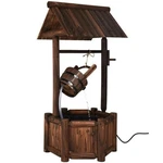 Costway Garden Rustic Wishing Well Water Fountain Wooden Outdoor Electric. Fixed Price $180.99.