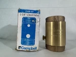 Campbell CVB-5T 1-1/4" Brass 200 Psi Check Valve W/ 1/8" Inlet & Outlet Tap. Fixed Price $38.00.