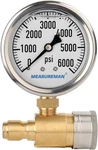 Measureman 2-1/2" Pressure Washer Gauge, Kit, 3/8 0-6000 Psi. Fixed Price $28.19.