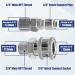 High Pressure Washer Ball Valve Kit, 3/8" Quick Connect For Power .... Fixed Price $44.95.