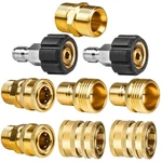 Wojet Pressure Washer Adapter Set, Quick Disconnect Kit, M22 Swivel To. Fixed Price $23.89.