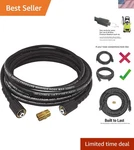 Heavy Duty 1/4" X 25FT Kink Resistant Pressure Washer Hose For Sun Joe & Ar Blue. Fixed Price $61.59.