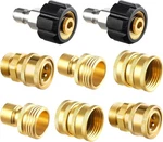 Twinkle Star Pressure Washer Adapter Set, Quick Disconnect Kit, 8 Sets, Brass. Fixed Price $45.82.