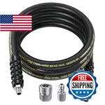 Pohir 10FT Pressure Washer Whip Hose 4800PSI 3/8'' Steel Wire Braided With. Fixed Price $56.03.