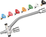 Feng Pai Foam Cannon Dual-connector Accessory, Pressure Washer Double Silver. Fixed Price $24.43.