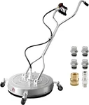 Janz 24'' Pressure Washer Surface Cleaner With Wheels,dual Inch, Silver. Fixed Price $373.09.