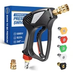 Toolcy Pressure Washer Short Gun, Commercial 5000 Psi / 10.5 Black. Fixed Price $81.01.