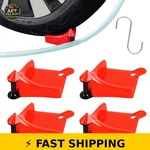 Syflhyp Tire Hose Guides For Car Washing, 4 Pcs Red. Fixed Price $28.99.