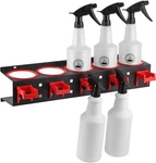 Moligou Spray Bottle Storage Rack, Wall Mount Organizer Car Black. Fixed Price $38.44.