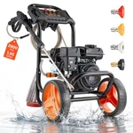 Vevor Gas Pressure Washer 2900PSI 1.85GPM Aluminum Pump Powered 4 Nozzles. Fixed Price $279.99.