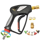 Anjieseng Short Pressure Washer Gun With 360 Swivel 5000 Psi / 10.5 Gpm - Black. Fixed Price $40.82.