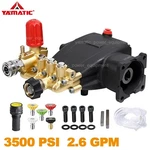 Yamatic 3500 Psi 3/4" Shaft Horizontal Triplex Pressure Washer Pump 2.6 Gpm. Fixed Price $193.49.