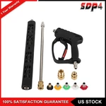 5000PSI High Pressure Power Washer Spray Gun Wand Lance Nozzle Tips Kit M22. Fixed Price $45.39.