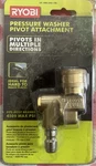 Ryobi Pressure Washer Pivot Attachment /fits Most Brands 4500 Max Psi. Fixed Price $15.00.