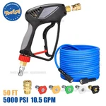 Toolcy 3400 Psi Power Washer Hose 5000 Pressure Gun Quick Connectors. Fixed Price $69.99.