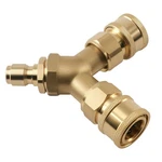3/8IN Quick Connect Coupler Brass Adapter Pressure Washer Tee Splitter 5000 Psi. Fixed Price $35.80.