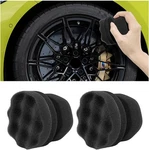 2 Pcs Tire Shine Applicator, Reusable Foam Car Dressing Small, Black. Fixed Price $11.25.