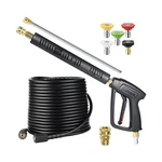 Yamatic Pressure Washer Gun And Hose Kit, 50 Ft Kink Resistant Powe... Fast Ship. Fixed Price $107.24.