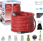 Nifual Sewer Jetter Kit For Pressure WASHER,50FT 5800PSI Drain Cleaner. Fixed Price $57.99.