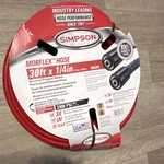 Simpson Morflex Pressure Washer Hose 30FT 1/4IN 0.25IN Mpn 80391. Fixed Price $44.99.