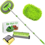 Lumimokki 62" Car Wash Mop Kit, Brush With Long Handle Stainless Steel. Fixed Price $36.97.