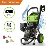 4200PSI Pressure Washer 4.0GPM Gas Power 209CC Washing Machine Yard. Fixed Price $299.09.
