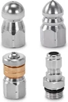 Ridge Sewer Jetter Nozzle For Pressure Washer, 3 Pcs Drain Cleaning.... Fixed Price $26.05.